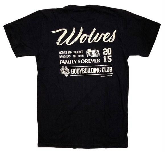 Darc Sport Other - Darc Sport Men's Wolves Run The World Bodybuilding Club Distressed Tee T-Shirt